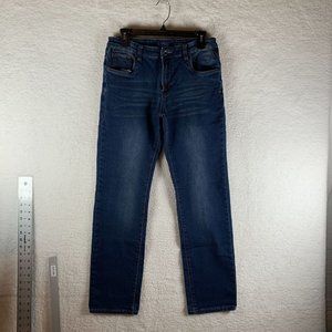 Lucky Brand Jeans Boy's 20 Blue Mid-Rise Cotton Billy Straight Hipster 7942‎